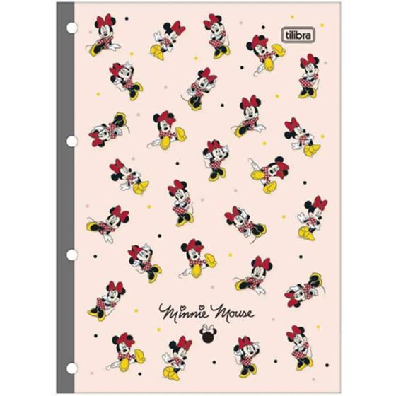 Imagem de Bloco para Fichário Universitário Tilibra Disney Minnie Mouse 80 Folhas Tiliflex