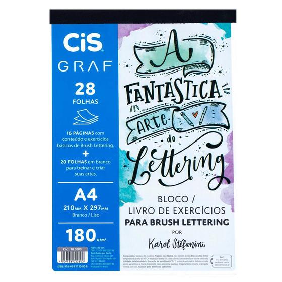 Imagem de Bloco para Lettering By Karol Stefanini com 28 fls - Cis