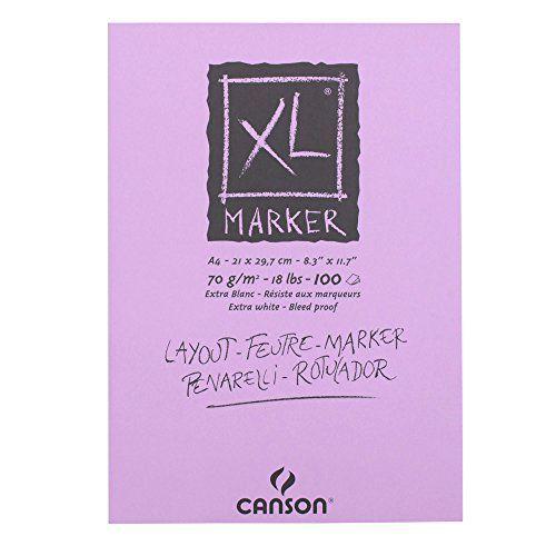 Imagem de Bloco Para Marcador Canson XL Marker A4 70g/m² 100 Folhas