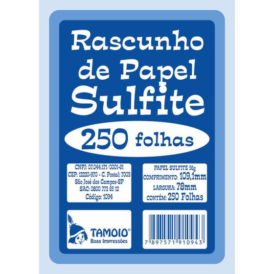 Imagem de Bloco para Rascunho Sulfite 80X110 250FLS.