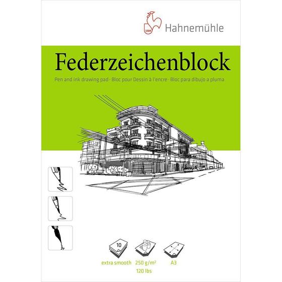 Imagem de Bloco Pen and Ink Federzeichenblock A3 250g/m 10fls Hahnemuhle 10628702