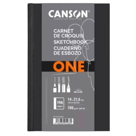 Imagem de Bloco Sketchbook Canson One Profissional A5 100g/m² 98 Fls