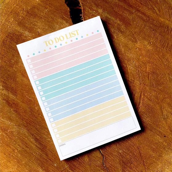 Imagem de Bloco To Do List - Coleção Aurora