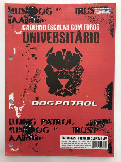 Imagem de Bloco Universitário Dogpatrol com 96 folhas