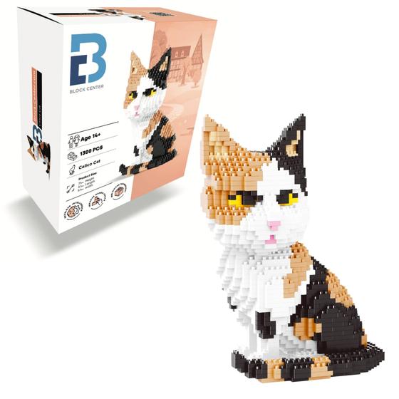 Imagem de Blocos de Construção 3D BLOCK CENTER - Mini Blocos Gato Calico