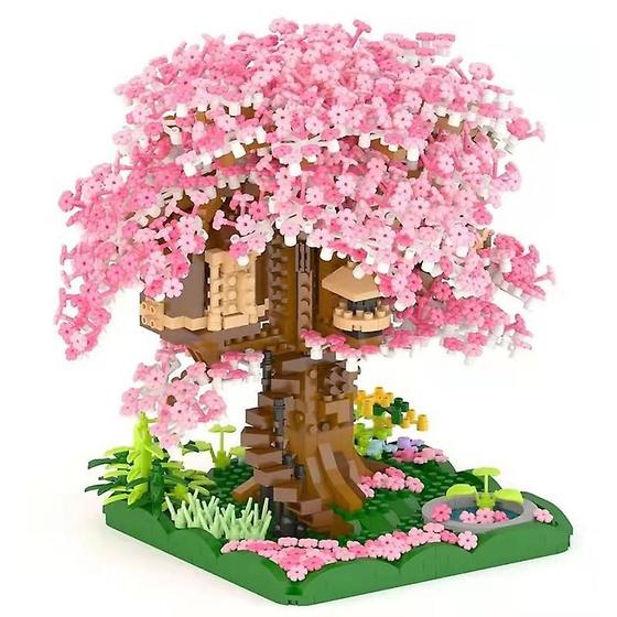Imagem de Blocos de Construção Compatíveis com Lego - Casa de Cerejeira para Gir