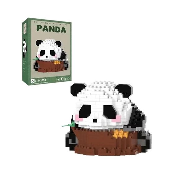 Imagem de Blocos de Construção Criativos de Pequeno Panda - Modelo Animal para Decoração e Presente