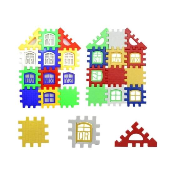 Imagem de Blocos de Construção de Plástico para Crianças (3-6 anos) - Brinquedo Educativo