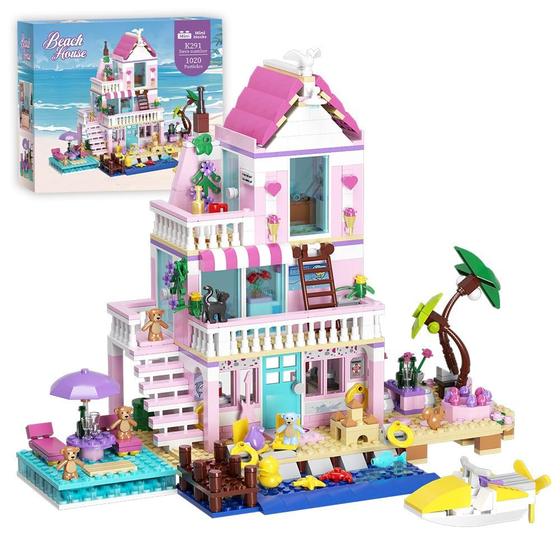 Imagem de Blocos de Construção MindBox Girls Seaside Villa - 812 Peças (8+ Anos)