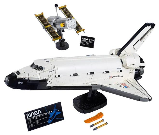 Imagem de Blocos de Construção NASA Space Shuttle Discovery com Hubble - LEGO 10283
