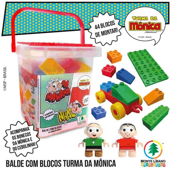 Blocos De Montar 44 Peças - Monte Líbano turma da monica - Monte Libano ...