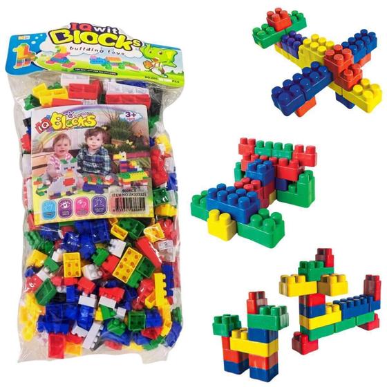 Imagem de Blocos De Montar 500 Peças Brinquedos Educativos Infantil