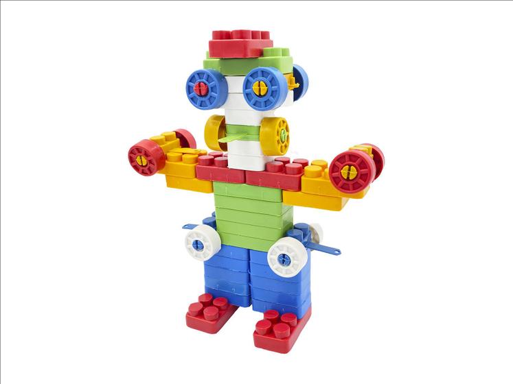 Blocos De Montar 500 Peças Coloridas Brinquedo Educativo + 3 anos Menor preço em Blocos De Montar 500 Peças Coloridas Brinquedo Educativo + 3 anos
