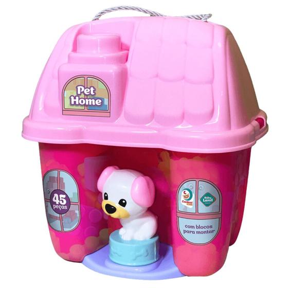 Imagem de Blocos de Montar Baby Land Pet Home Com Blocos Rosa Cardoso