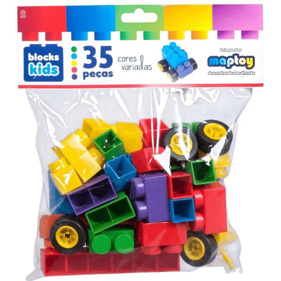 Imagem de Blocos de Montar Blocks Kids 35 Peças - Map Toy