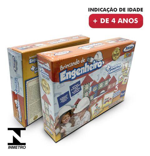 Imagem de Blocos De Montar Brincando De Engenheiro E Memoria Xalingo