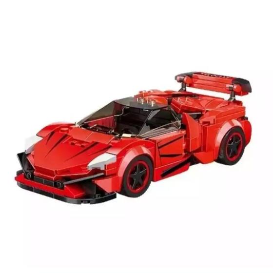 Imagem de Blocos De Montar Carro Ferrari Lamborghini Construção Peças