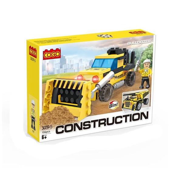 Imagem de Blocos de Montar Construção Escavadeira 106pcs 3039-5 - Dorémi