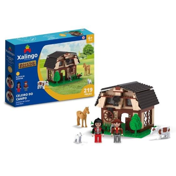 Imagem de Blocos de montar - fazenda - celeiro do campo - 219 pcs