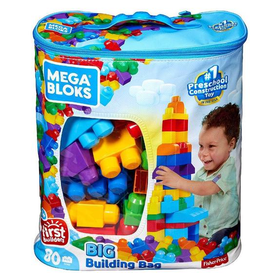 Blocos de Montar Fisher Price 80 Peças Mega Bloks DCH63 - Mattel ...