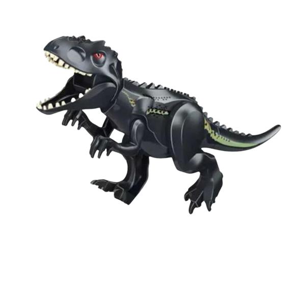 Imagem de Blocos De Montar Jurássico T-Rex Preto Dinossauro Grande