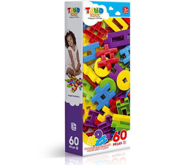 Blocos De Montar Kilck Com 60 Bloquinhos Tand Toyster Menor preço em Blocos De Montar Kilck Com 60 Bloquinhos Tand Toyster