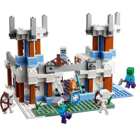 Imagem de Blocos de Montar Minecraft Castelo de Gelo - 499 Peças