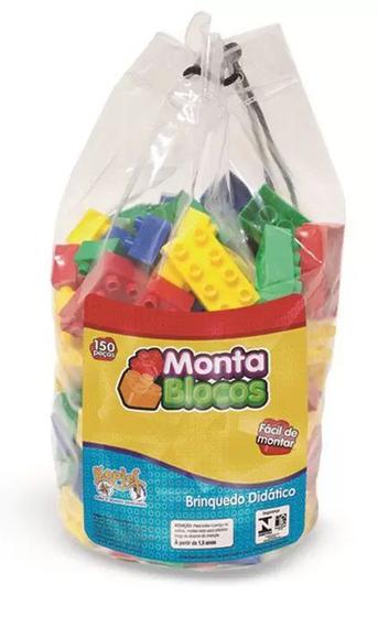 Imagem de Blocos de Montar Monta Blocos Mochila c/ 150 Peças Kepler