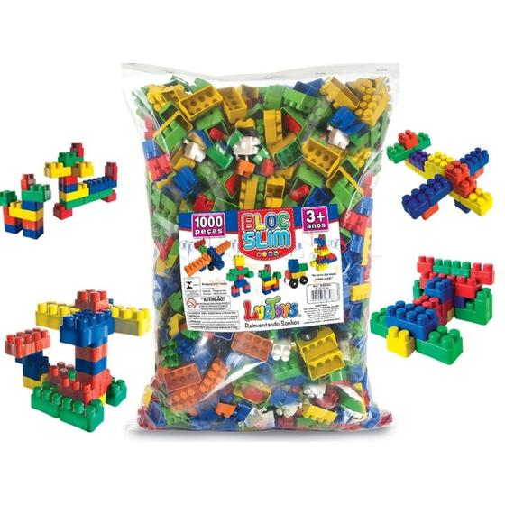 Blocos de montar multiblocos blocos de encaixe luctoys 1000 peças Menor preço em Blocos de montar multiblocos blocos de encaixe luctoys 1000 peças