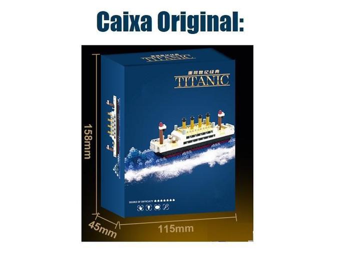 Imagem de Blocos De Montar Navio Titanic 350 Peças Com Caixa