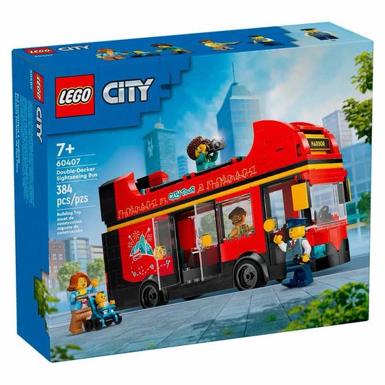 Imagem de Blocos de Montar - Ônibus Turístico de Dois Andares - 384 peças - LEGO City