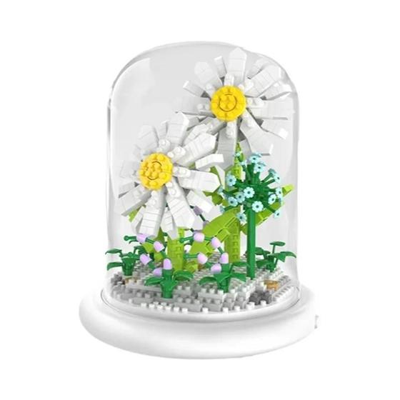 Imagem de Blocos de Montar para Flores - Kit de Brinquedo Infantil para Montar Buquê