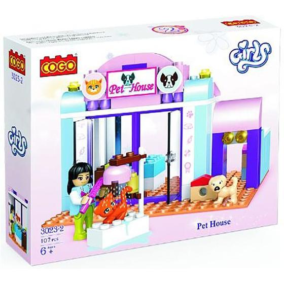 Imagem de Blocos de Montar Pet House 107pcs 3023-2 - Dorémi