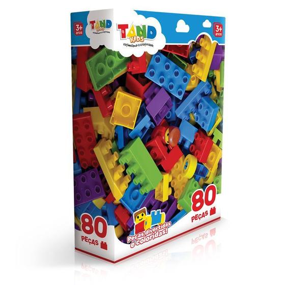 Imagem de Blocos de Montar - Tand Kids - 80 Peças - Toyster