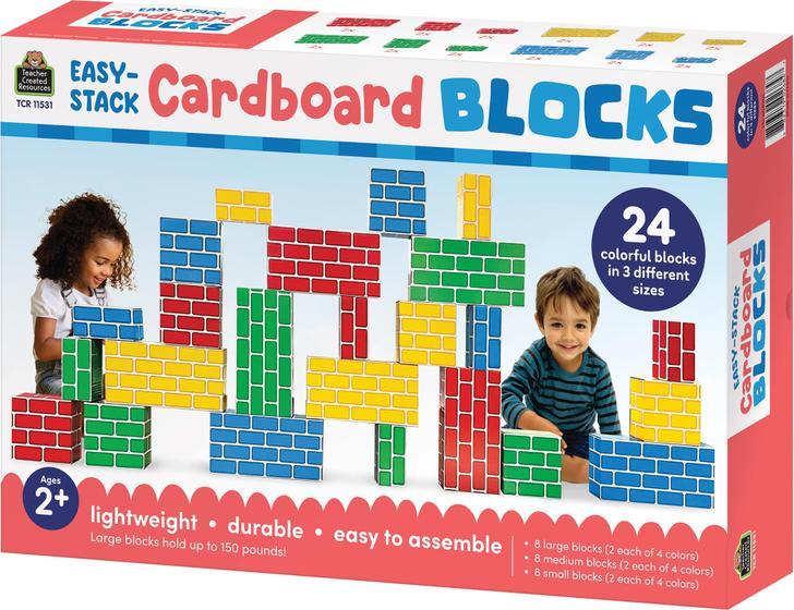 Imagem de Blocos de papelão, recursos criados por professores, Easy-Stack, 24 unidades