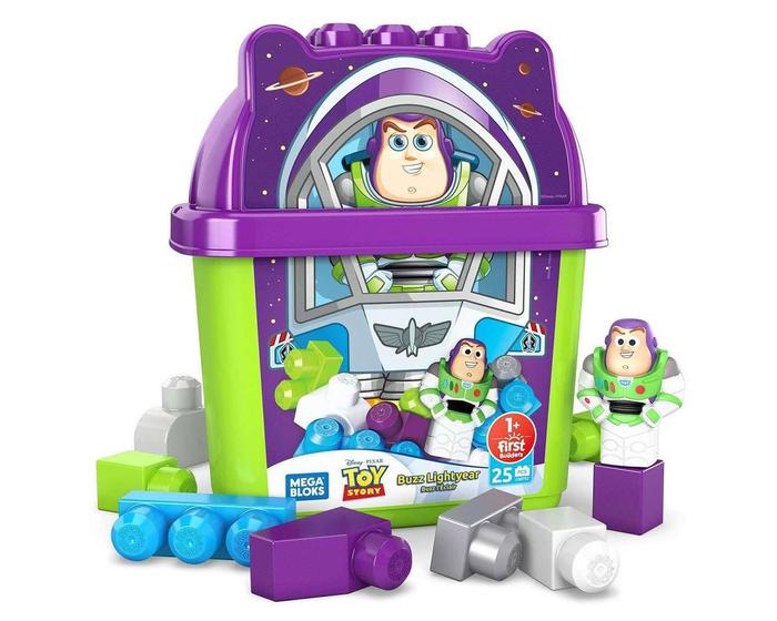 Imagem de Blocos Infantil Mega Bloks Toy Story Buzz 25 Peças - Gwf92