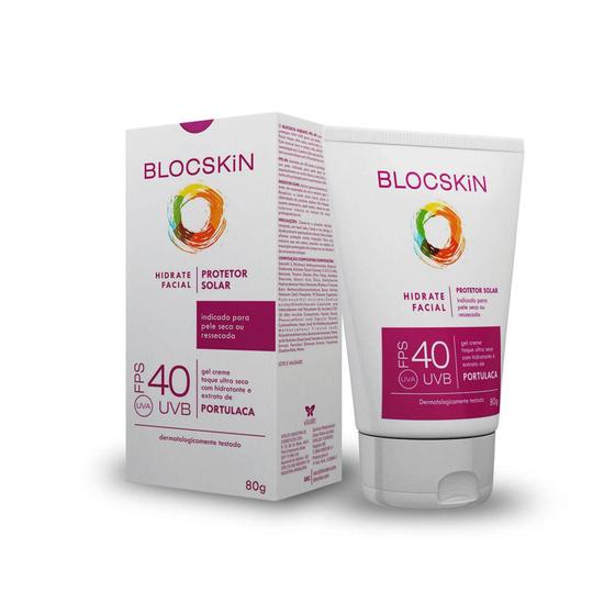 Imagem de Blocskin Protetor Solar Facial Fps 40 Anti Idade E Pele Seca