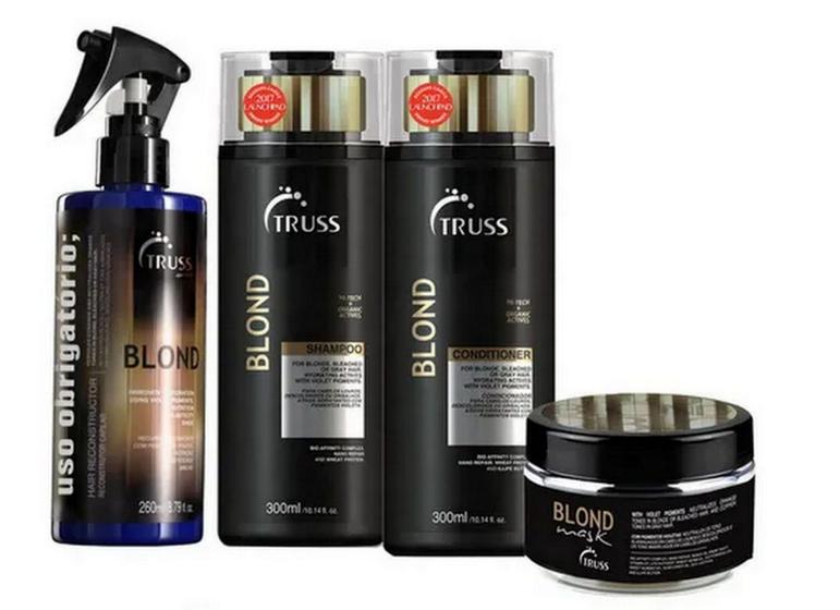 Imagem de Blond Sh 300ml + Cd 300ml + Mask 180g + Reconstrutor Blond