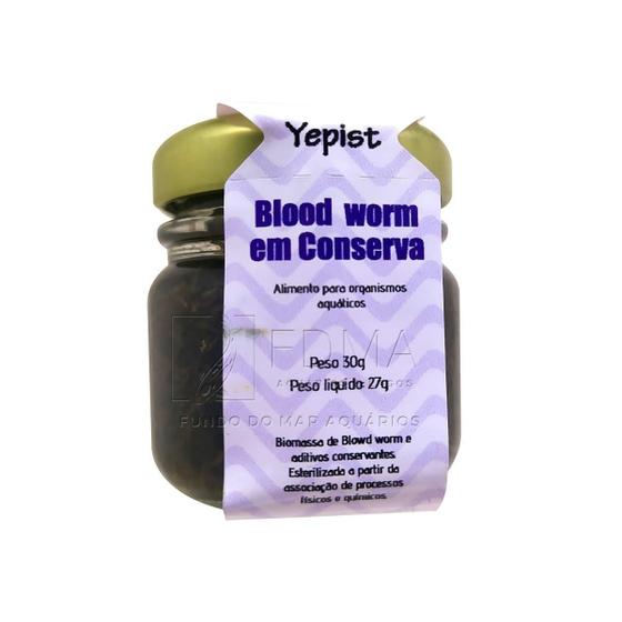 Imagem de Blood Worm Em Conserva 30G Yepist Alimento Natural Peixes