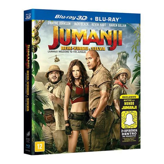 Imagem de Blu-Ray + Blu-Ray 3D - Jumanji: Bem Vindo À Selva