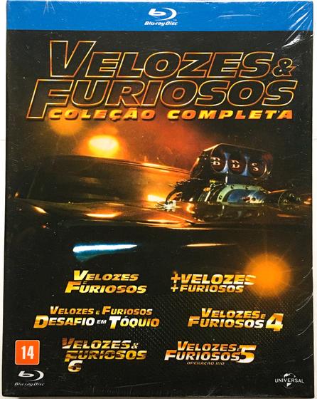 Blu-Ray Coleção Velozes e Furiosos - 6 filmes Menor preço em Blu-Ray Coleção Velozes e Furiosos - 6 filmes