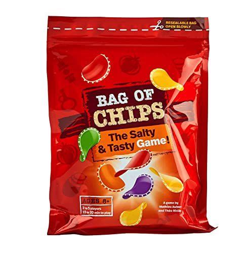 Blue Orange Games Bag of Chips Board Game - Jogo de tabuleiro de estratégia de festa familiar ou adulto para 2 a 5 jogadores. Recomendado para Idades a partir dos 8 anos. Menor preço em Blue Orange Games Bag of Chips Board Game - Jogo de tabuleiro de estratégia de festa familiar ou adulto para 2 a 5 jogadores. Recomendado para Idades a partir dos 8 anos.