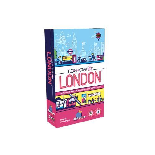 Imagem de Blue Orange Games Next Station London Board Game - Jogo de Flip and Write de Estratégia para Família ou Adulto para 1 a 4 Jogadores. Recomendado para Idades a partir dos 8 anos.