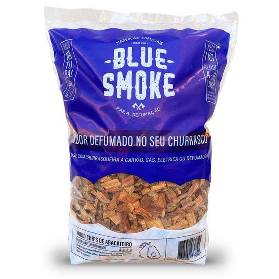 Imagem de Blue Smoke - Lascas Madeira Abacateiro p/ Defumação
