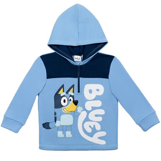 Imagem de Bluey Toddler Boys Fleece Half Zip Hoodie 3T