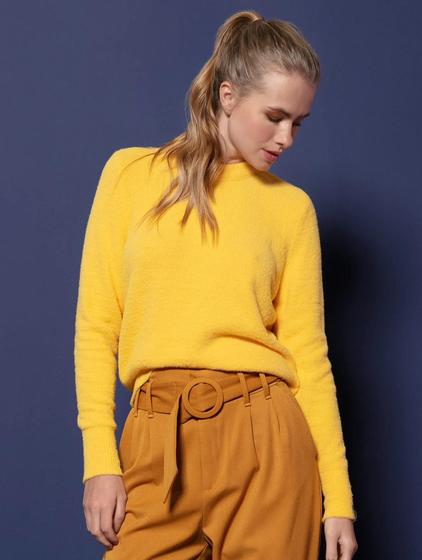 Imagem de Blusa abenção em fio pluma com toque aveludado 