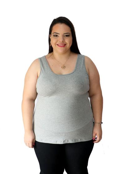 Imagem de Blusa Alça Reta Plus Que Estica