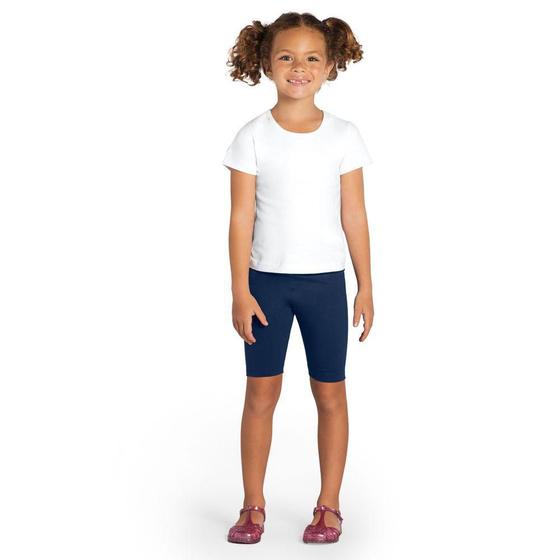 Imagem de Blusa Básica Infantil Menina Em Cotton Brandili Branco