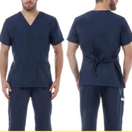 Imagem de Blusa Bata Camisa Scrub Pijama Hospitalar Cirúrgico Sh  - 02