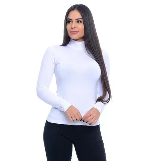 Imagem de Blusa Blusinha Feminina segunda pele cacharrel suplex inverno